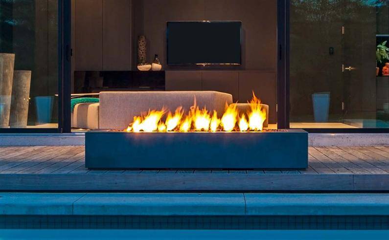 Robata Linear Modern Fire pits det - Mystical refinement by Paloform