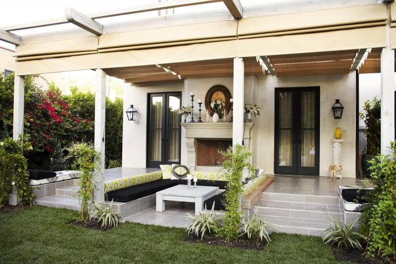 Outdoor living room, a place of complete relaxation