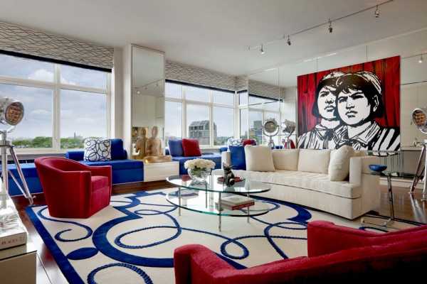 Geoffrey Bradfield design for Oliver Stone’s apartment