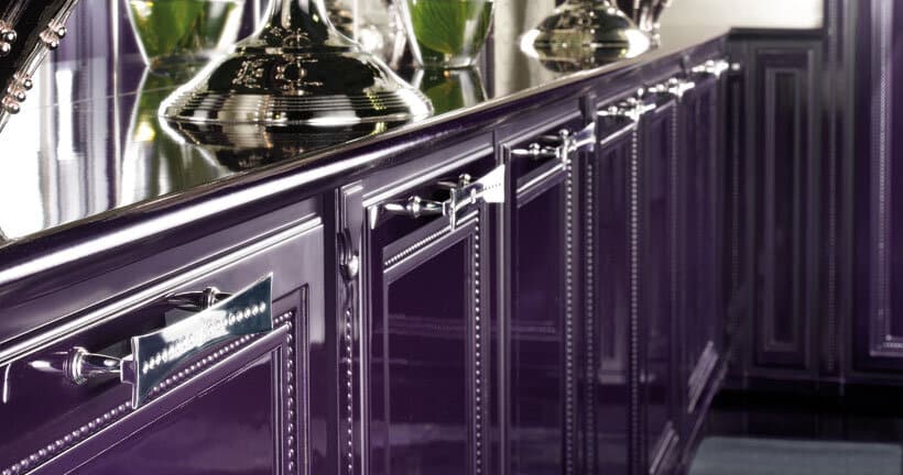 purple kitchen