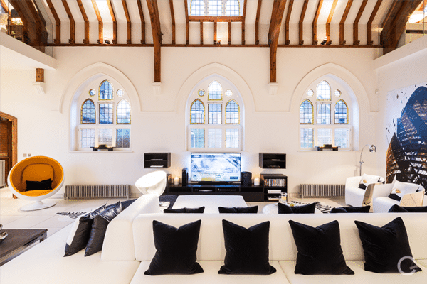 Modern Interior Design in an Old Church