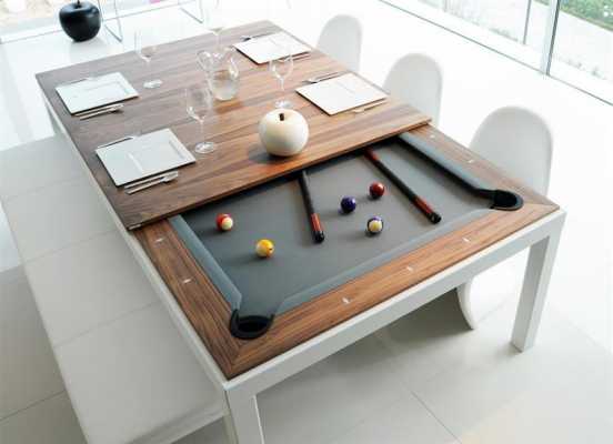 Fusion Table: dining table and pool table