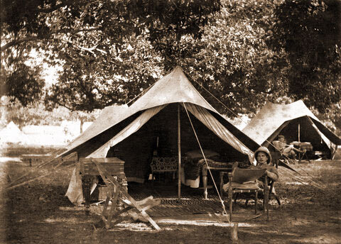 Campaign furniture from British Raj period by J&R Guran