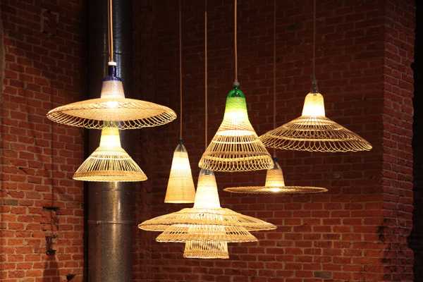 Pet Lamp: unique handcrafted lamps made from plastic bottles