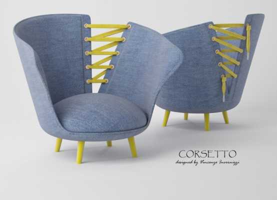 Corsetto Armchair by Vincenzo Invernizzi