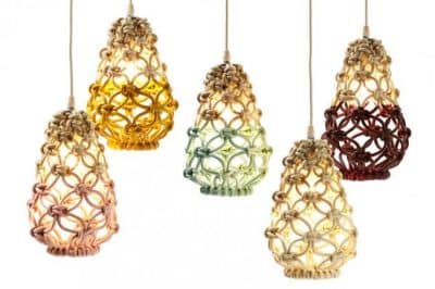 Macrame Pendant Lights – Three Collections by Sarah Parkes