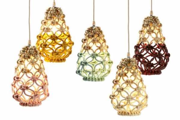 Macrame Pendant Lights – Three Collections by Sarah Parkes