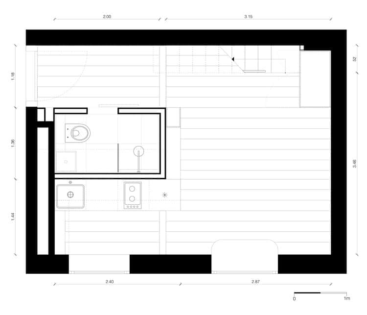 21 sqm studio project