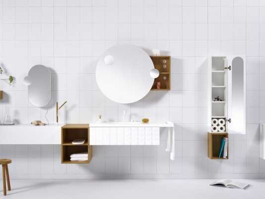 Modular Cabinet System for Bathroom Space