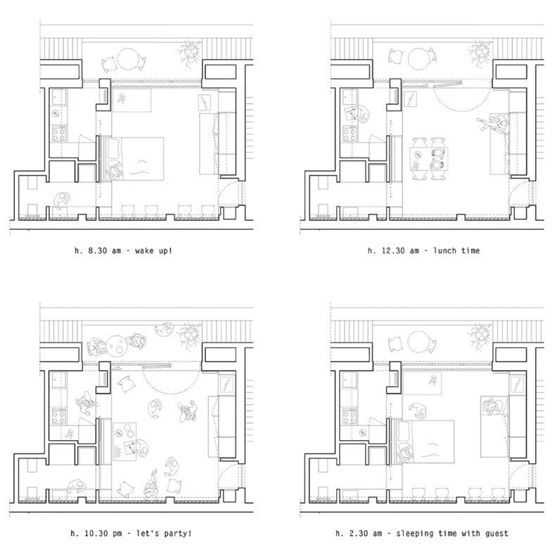 Batipin Flat by StudioWok - 28 sqm apartment in Milan (6)