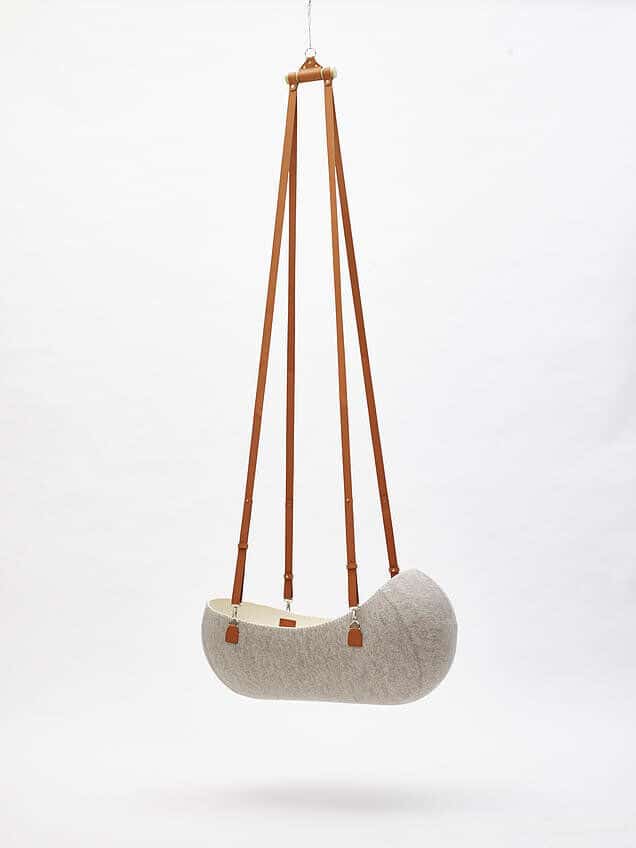 Oszkar Vagi Designs The “Little Nest” Felt Cradle