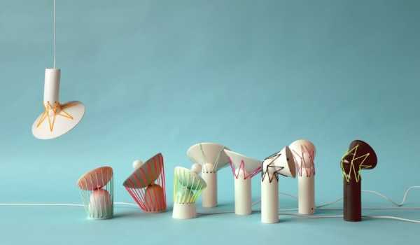 Elastic Lights – Collection of Articulated Ceramic Lamps