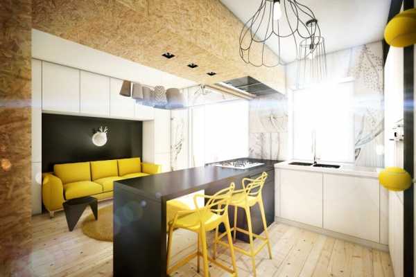 Yellow Touch Apartment: 25 sqm Yellow-Black Contrast in Rome