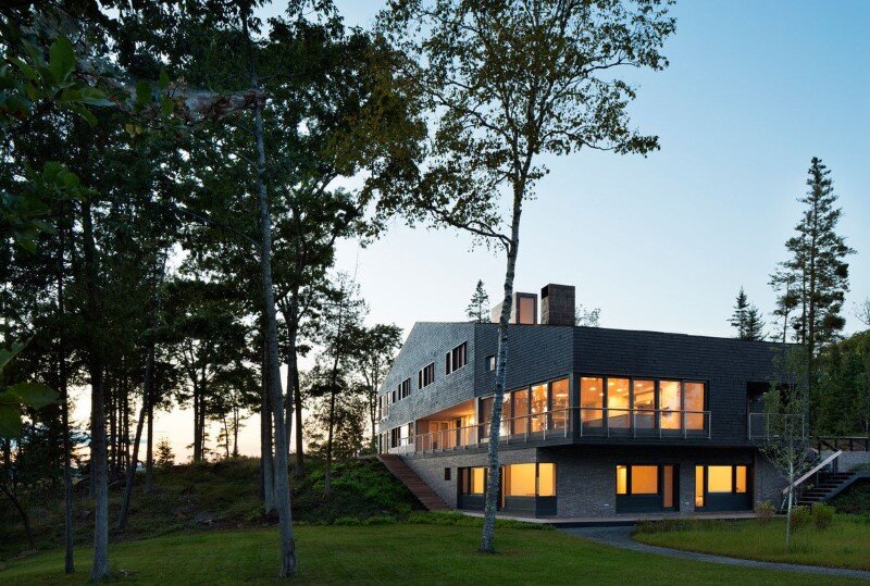 A house, boathouse, and studio structure by Andrew Berman Architect (1)