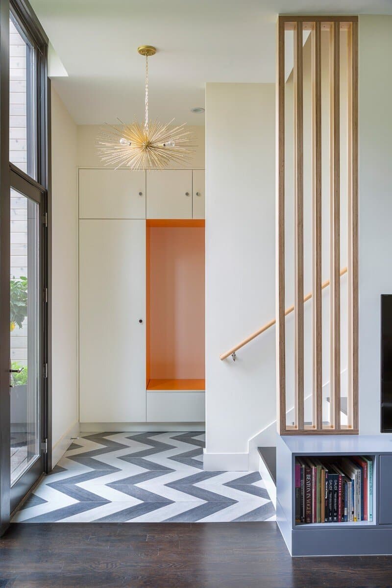 entry hall, 1653 Residence / Studio Build