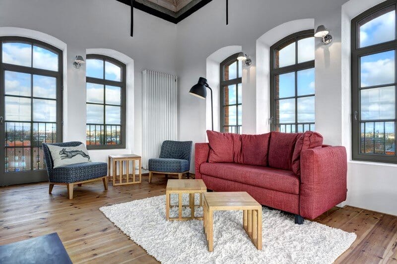 Water tower converted into a unique vacation home with beautiful views over the rooftops of Berlin (2)