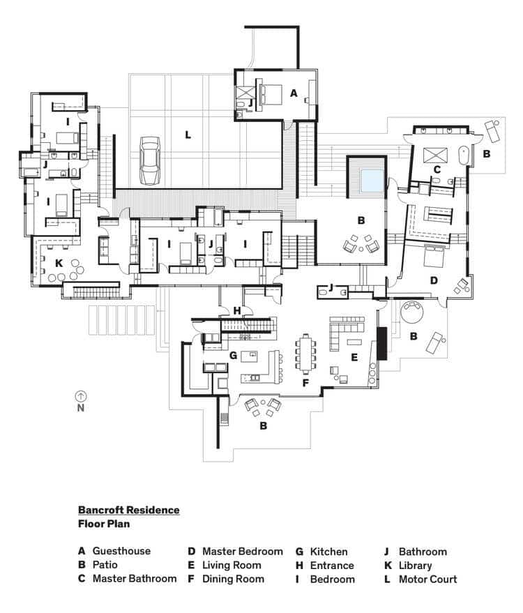 Bancroft House / Hawkins Architecture - floor plan