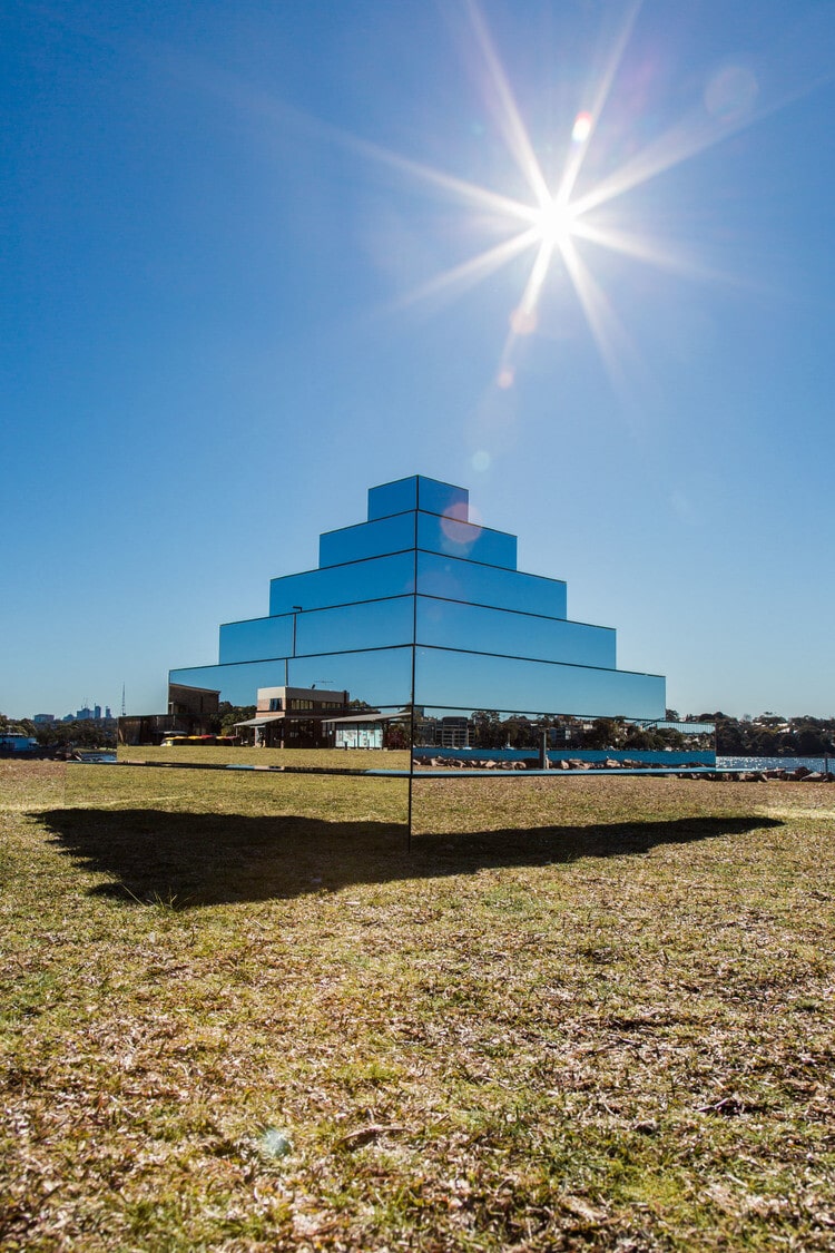 Pyramidal structure of Ziggurat for Underbelly Arts Festival Sydney - by artist Shirin Abedinirad 4