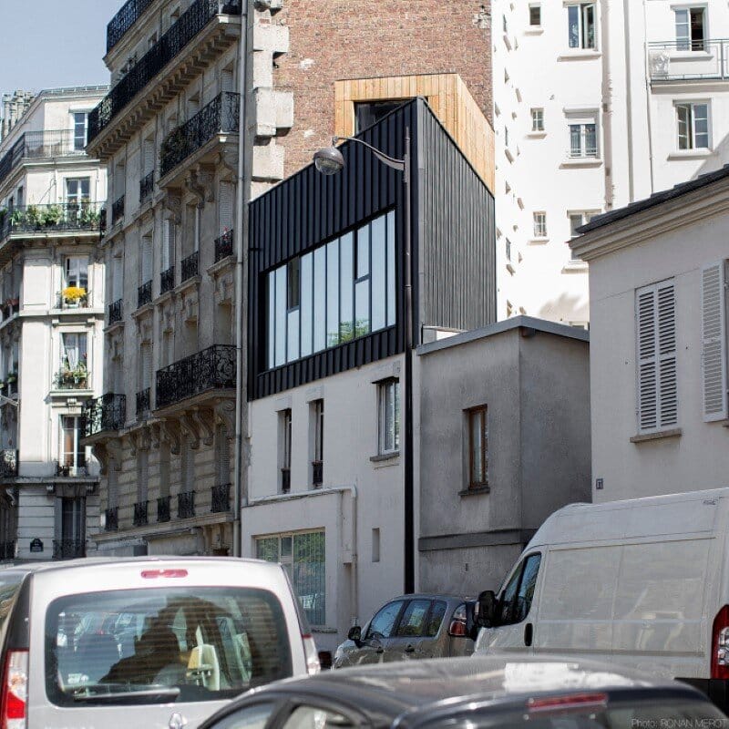 Small Parisian house with a singular geometry - Saganaki House (14)