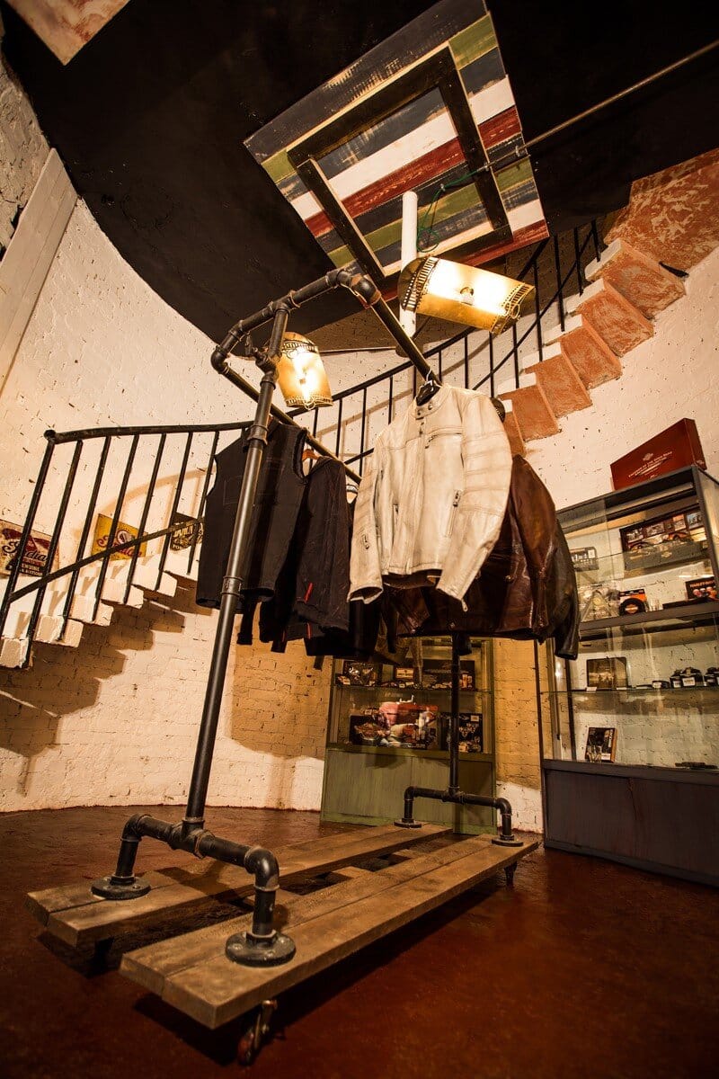 Vintage boutique of motorcycle clothing and accessories (2)