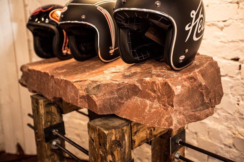 Vintage boutique of motorcycle clothing and accessories (4)