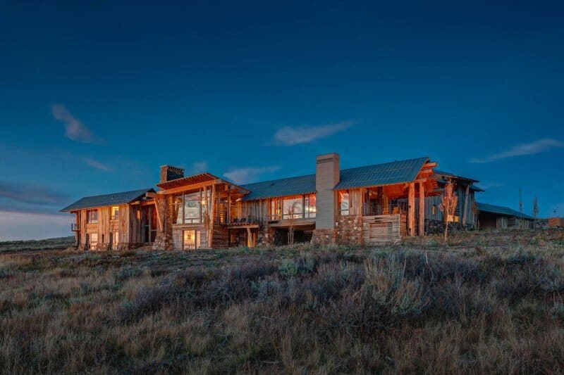 Wolf Creek Ranch - Log Home with traditional ranch architecture (2)