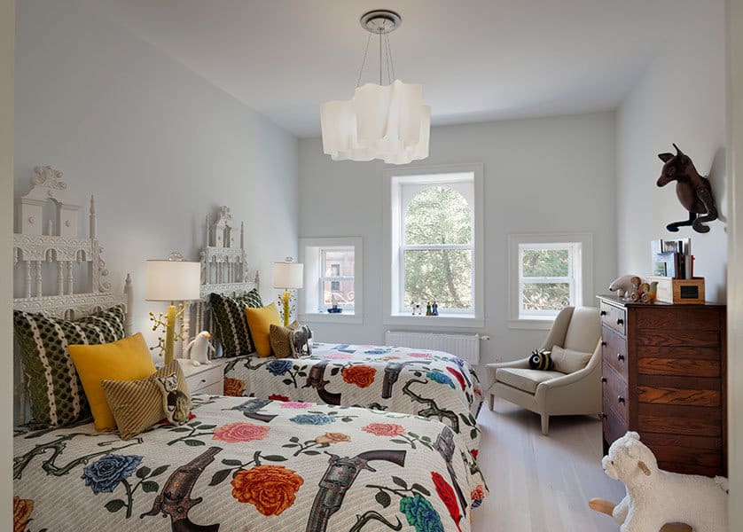 Romanesque Revival House, bedroom