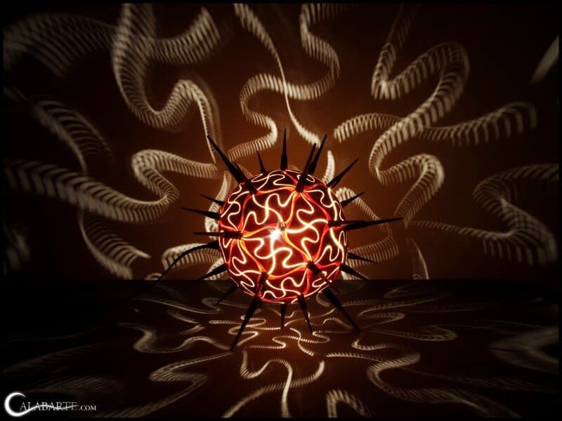 Handmade gourd lamp by Calabarte (3)