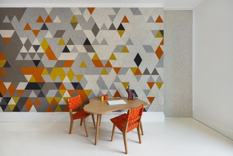 Harrison Avenue apartment with a colorful panelized felt wall (5)