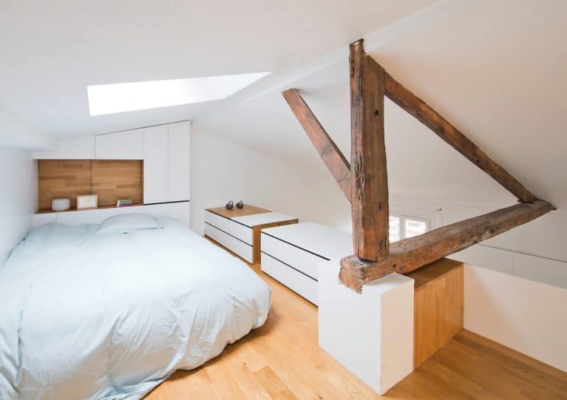 bedroom, Modern Parisian Apartment, Hike by SABO Project