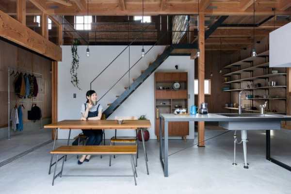 New house designed to look like a renovated warehouse