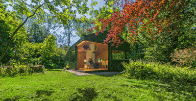 CC-Studio Rebuilt Thoreau Cabin into the Netherlands Noorderpark