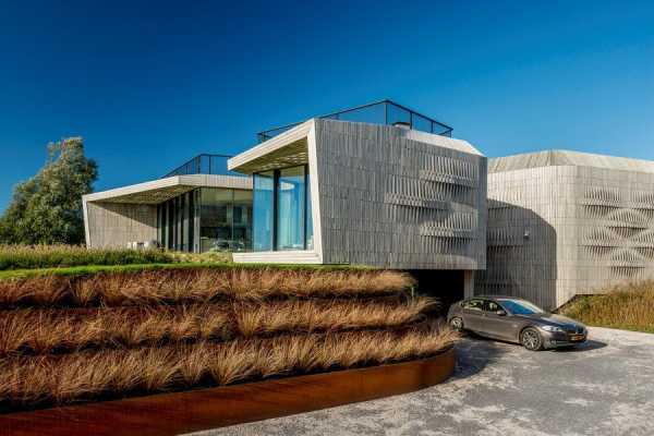 contemporary smart home with integrated sustainable solutions