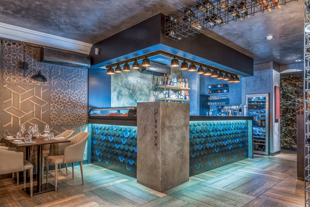 Hanaya Sushi & Gin Bar in Lisbon - Yaroslav Galant Innovative Design (6)