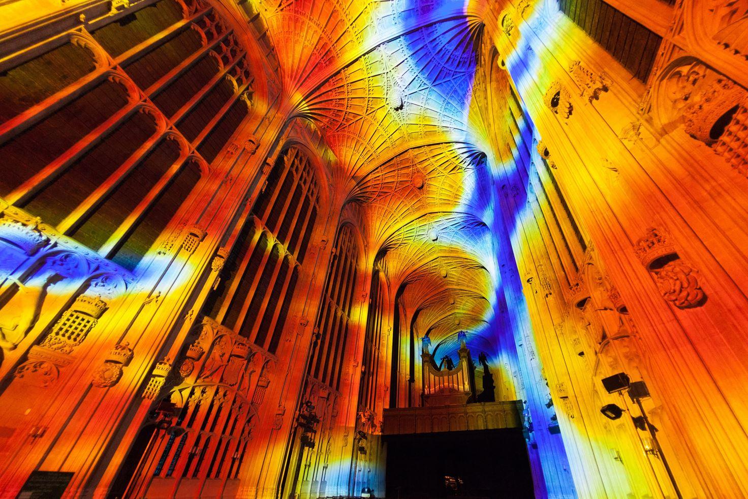 Immersive Projections in King's College Chapel, University of Cambridge (3)