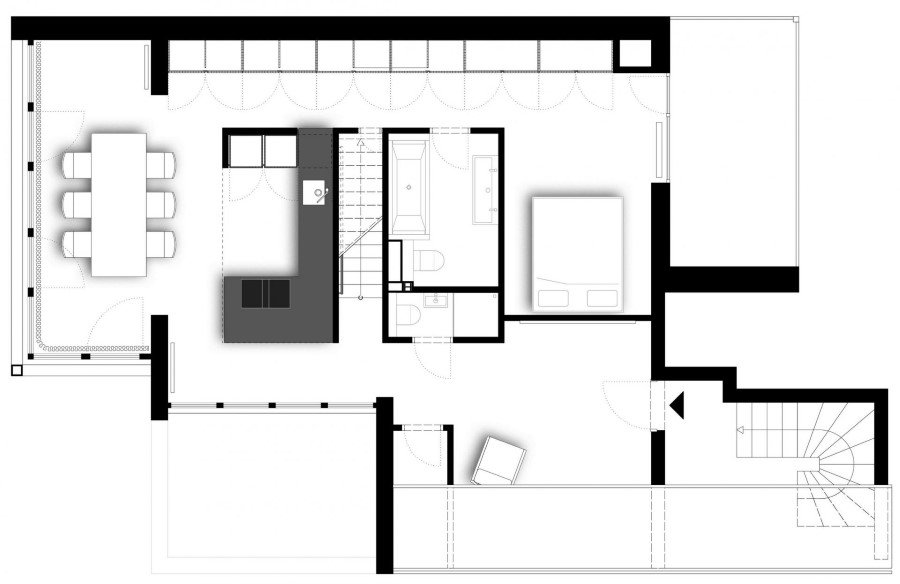 Two-Storey Flat Renovated by Schöne Räume in Frankfurt (11)