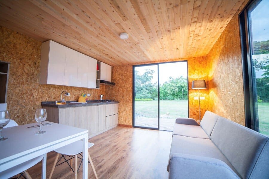 kitchen, dining area