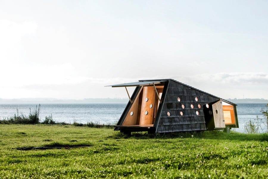 Wooden Shelters and Campsites on the Danish Coast