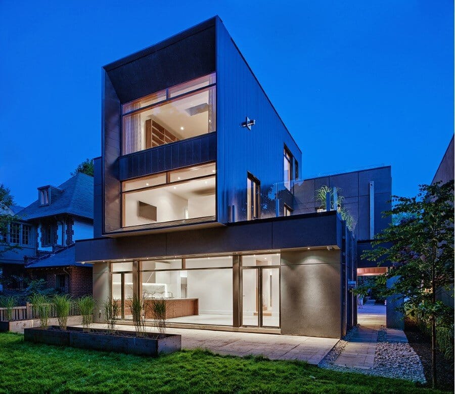 Heathdale Residence - smart home encased in Cor-Ten steel panels (3)