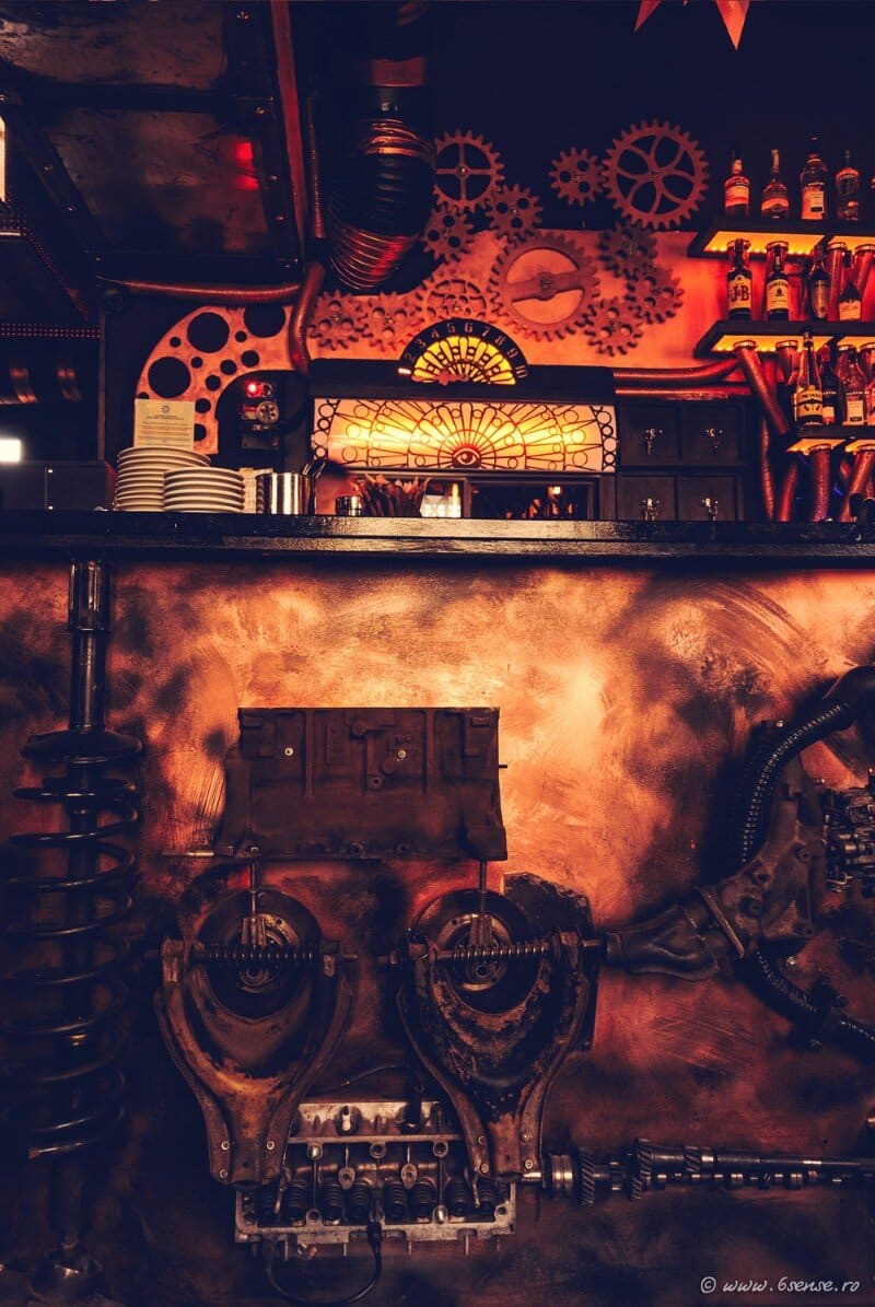 Enigma Cafe Incredible Kinetic Steampunk-Themed Bar (2)