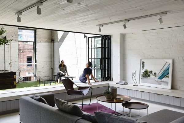 Old Industrial Warehouse Converted into a Two-Story Family Home