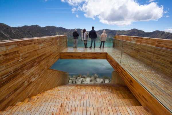 Quilotoa Overlook is Located in the Top Edge of the Crater of an Active Volcano