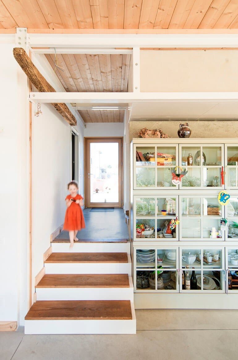 stairs, living area, entry