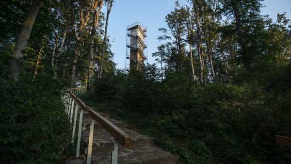 Galyateto Lookout Tower in Matra Mountains, Hungary