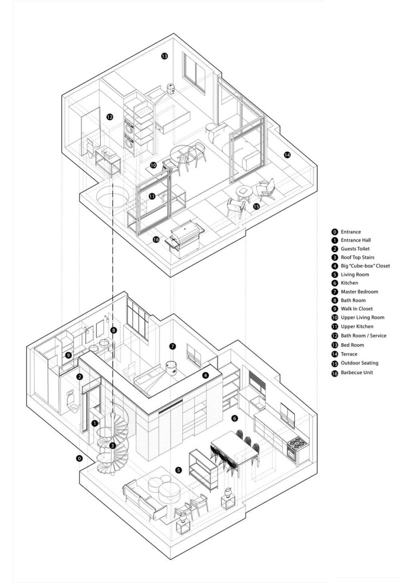 floor plan, axiomatic