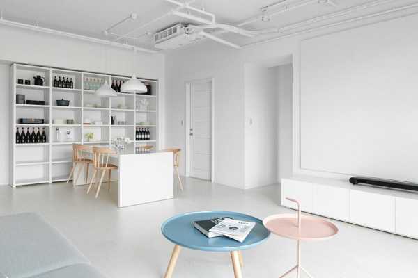 Minimalist White Apartment – Tsai Residence by Tai & Architectural Design