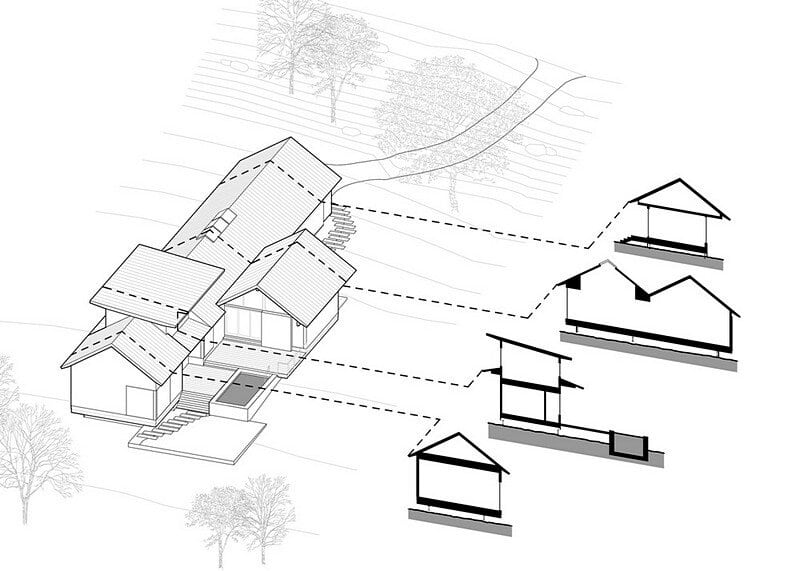 plan, Sunset Valley house