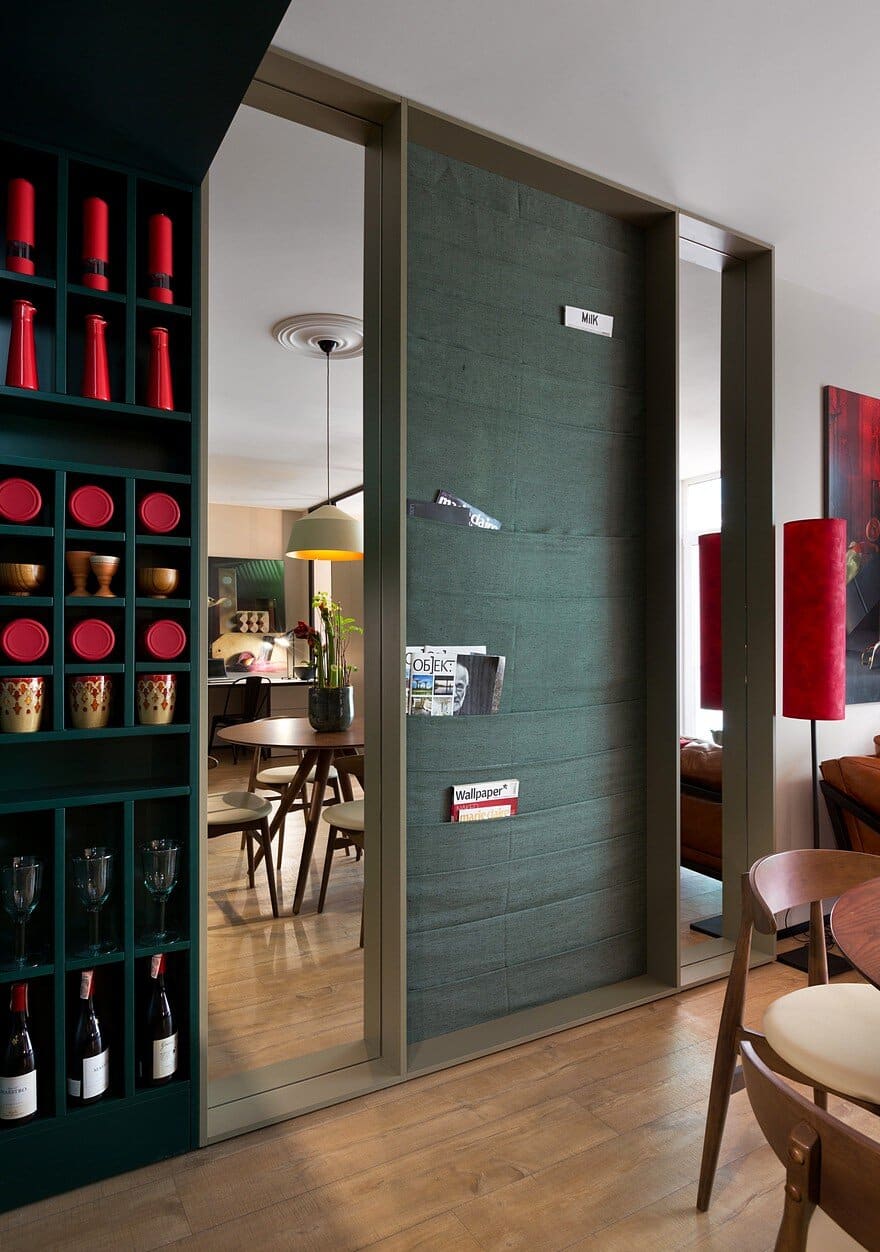 40 sqm Apartment Takes Advantage Of Color And Chic Accent Features 10