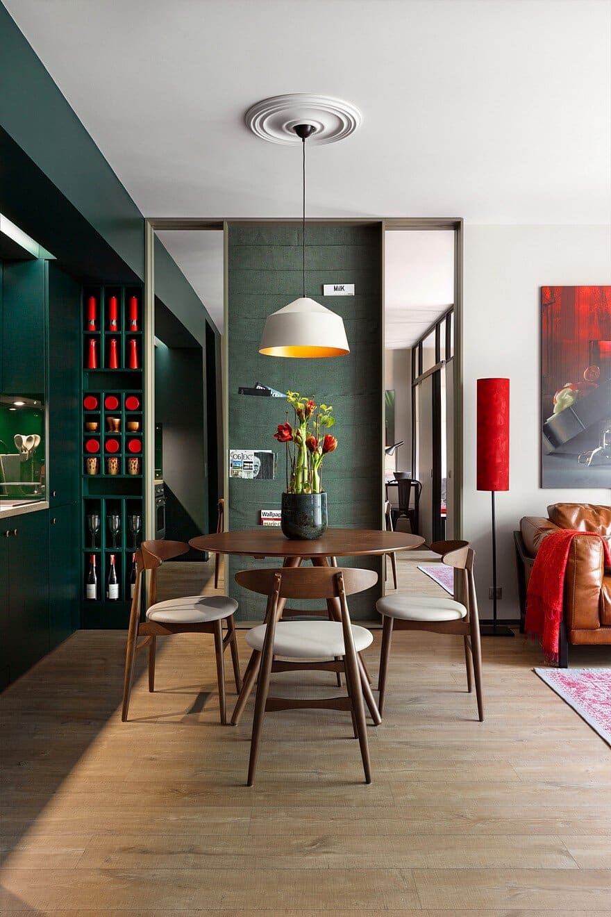 40 sqm Apartment Takes Advantage Of Color And Chic Accent Features 7