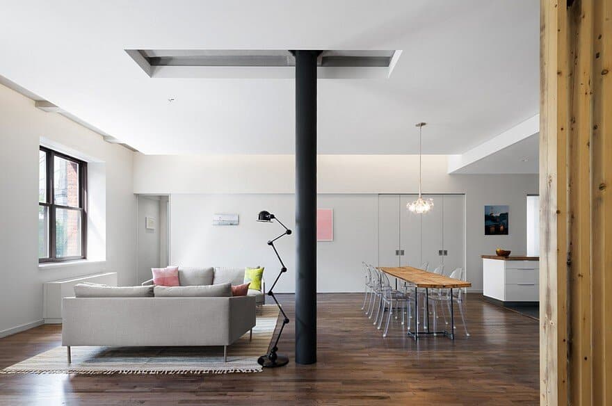 Studio Modh Combines Two Apartments into One Spacious Warehouse Loft in Brooklyn 2